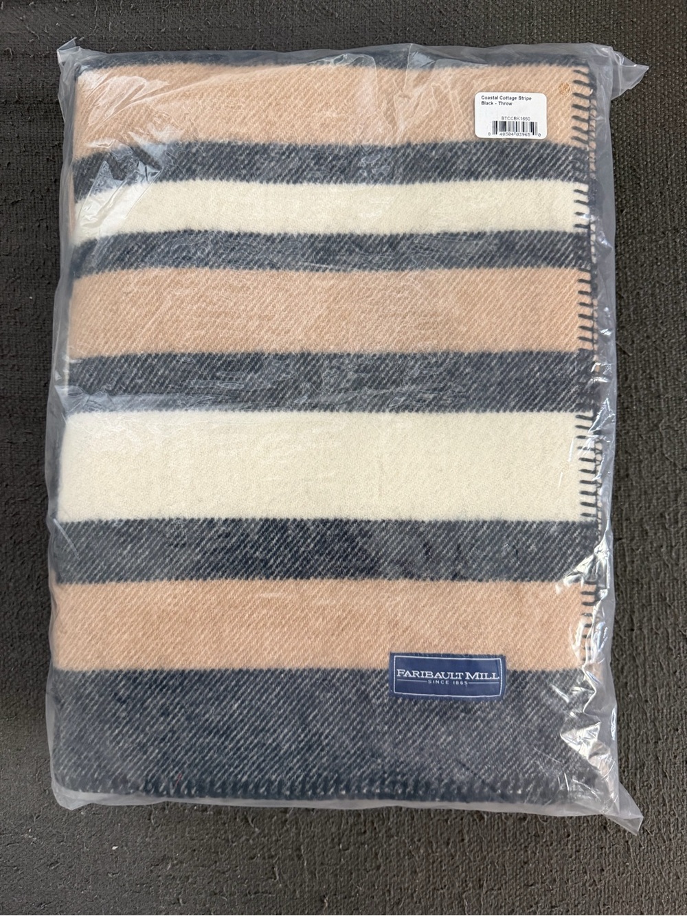 Faribault Mill Striped Throw Blanket